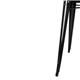 Bolero Bistro Steel Square Table Black 668mm (Single)