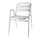 Bolero Aluminium Stacking Chairs Arched Arms (4 Pack)