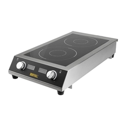 Buffalo Heavy Duty Double Induction Hob 7kW
