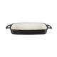 Vogue Black Rectangular Cast Iron Dish 1.8Ltr