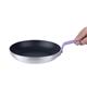 Hygiplas Aluminium Non-Stick Teflon Platinum Plus Frying Pan with Purple Handle 24cm