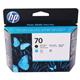 HP 70 Matte Black/Cyan Printhead (Pack of 2) C9404A