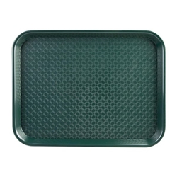 Olympia Kristallon Large Polypropylene Fast Food Tray Green 450mm