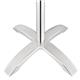 Bolero Brushed Aluminium Four Leg Table Base
