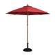 Bolero Round Parasol 3m Diameter Red
