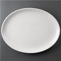 Olympia Athena Oval Coupe Plates 305x241mm (6 Pack)
