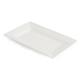 Olympia Lumina Wide Rim Rectangular Plates White 200x 130mm (6 pack)