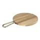 Olympia Round Paddle Board Acacia Wood Metal Handle 458x305mm