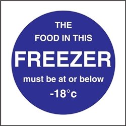 Vogue Food In This Freezer Sign