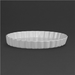 Olympia Whiteware Flan Dishes 297mm (6 pack)