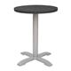 Bolero Aluminium Round Table Top Black 580mm