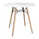 Bolero Arlo Table Round White 798mm