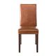 Bolero Faux Leather Dining Chair Antique Tan (2 Pack)