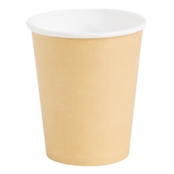 Fiesta Recyclable Coffee Cups Single Wall Kraft 225ml / 8oz (1000 Pack)