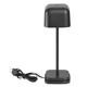 Olympia Lucca Table Lamp Squared Dome Black 200mm