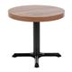 Bolero Pre-Drilled Round Table Top Urban Dark 600mm