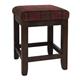 Bolero Dale Low Stools Claret Tartan (2 pack)