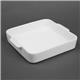 Olympia Whiteware Square Eared Roaster 200x180x40mm (3 pack)