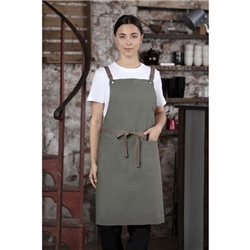 Southside Cotton Canvas Bib Apron Khaki