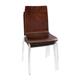 Bolero Square Back Side Chair Dark Chocolate Finish (4 Pack)