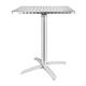 Bolero Square Flip Top Table Stainless Steel 600mm