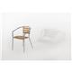 Bolero Aluminium and Ash Chairs (4 pack)