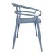 Bolero Mateo Café Chairs Slate Blue (2 pack)