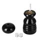 Olympia Salt Or Pepper Grinder Black Hevea Wood 125mm