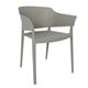 Bolero Lorenzo Cafe Chairs Medium Grey (2 pack)