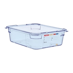 Araven ABS Food Storage Container Blue GN 1/2 100mm