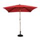 Bolero Square Parasol 2.5m Diameter Red