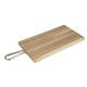 Olympia Rectangular Paddle Board Acacia Wood Metal Handles 615x260x20mm