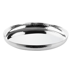 Olympia Hammered Stainless Steel Round Tray 320x35mm