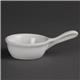 Olympia Whiteware Miniature Pan Shaped Bowls 35ml 1.2oz (12 pack)
