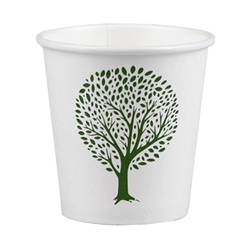 Vegware Green Tree White Hot Cups 4oz 62-Series (1000 pack)