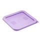 Hygiplas Square Food Storage Container Lid Purple Small