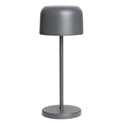 Olympia Siena Table Lamp Round Dome Grey 200mm
