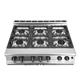 Falcon 6 Burner Dominator Plus Oven Range G3101 Natural Gas with Feet