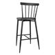 Bolero Windsor Aluminium Black High Stools (2 Pack)