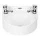 Basix Polycarbonate Wash Hand Basin White