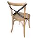 Bolero Natural Bentwood Chairs with Metal Cross Backrest (2 pack)
