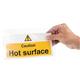 Vogue Caution Hot Surface Sign