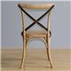 Bolero Natural Bentwood Chairs with Metal Cross Backrest (2 pack)