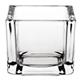Olympia Glass Tealight Holder Square Clear (6 Pack)