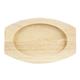 Olympia Hevea Board for Cast Iron Oval Eared Dish 210x120mm for FW819