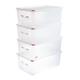 Araven Polypropylene 1/1 Gastronorm Food Storage Box 28Ltr (4 pack)