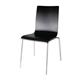 Bolero Black Square Back Side Chair (4 pack)