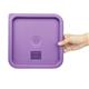 Hygiplas Square Food Storage Container Lid Purple Medium