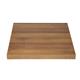 Bolero Pre-drilled Square Tabletop Rustic Oak 600mm