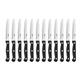 Olympia Rounded Steak Knives Black (12 pack)